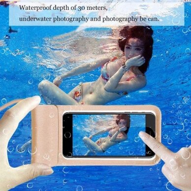 [Užsakomoji prekė] Vandeniui atsparus dėklas - Techsuit Waterproof Case (TWC1) - Auksinis 1