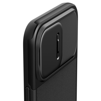 [Užsakomoji prekė] Dėklas iPhone 15 Pro - Spigen Optik Mag Armor - Juodas 5