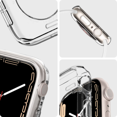 [Užsakomoji prekė] Dėklas Apple Watch 4 / 5 / 6 / 7 / SE / 8 (40mm / 41mm) - Spigen Liquid Crystal (ACS04195) - Crystal Permatomas 6