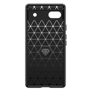 [Užsakomoji prekė] Dėklas skirtas Google Pixel 6a - Techsuit Carbon Silicone - Juodas PXG099 5