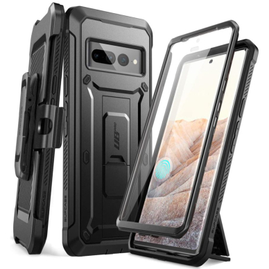 [Užsakomoji prekė] Dėklas skirtas Google Pixel 7 Pro - Supcase Unicorn Beetle Pro - Juodas PXG099