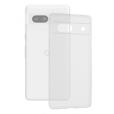 [Užsakomoji prekė] Dėklas skirtas Google Pixel 7a - Techsuit permatomas Silicone - permatomas PXG099