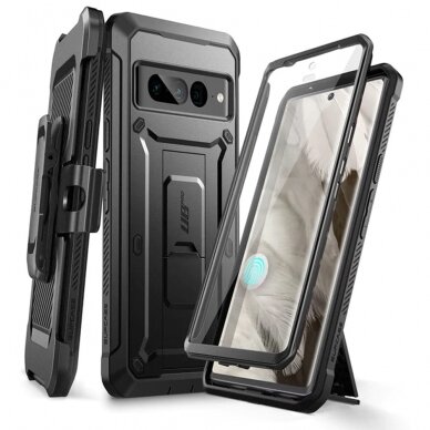 [Užsakomoji prekė] Dėklas Google Pixel 8 - Supcase Unicorn Beetle Pro - Juodas