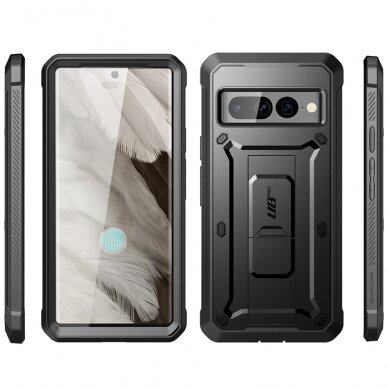 [Užsakomoji prekė] Dėklas Google Pixel 8a - Supcase Unicorn Beetle Pro - Juodas 3