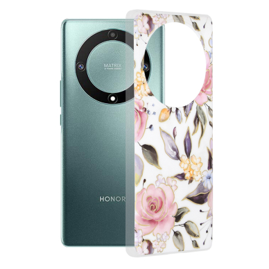 [Užsakomoji prekė] Telefono dėklas Honor Magic5 Lite - Techsuit Marble Series - Chloe Baltas