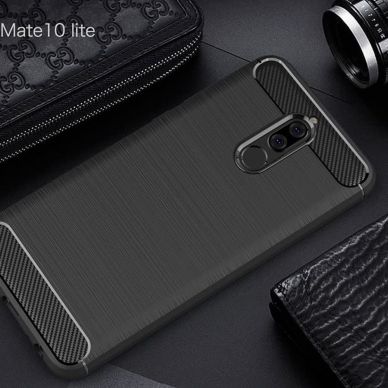 [Užsakomoji prekė] Telefono dėklas Huawei Mate 10 Lite - Techsuit Carbon Silicone - Juodas 1