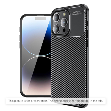 [Užsakomoji prekė] Dėklas Huawei nova 11 - Techsuit CarbonFiber - Juodas