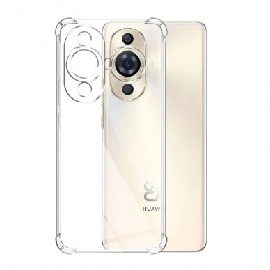 [Užsakomoji prekė] Dėklas Huawei nova 11 - Techsuit Shockproof Clear Silicone - Permatomas 2