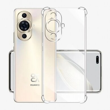 [Užsakomoji prekė] Dėklas Huawei nova 11 - Techsuit Shockproof Clear Silicone - Permatomas 4