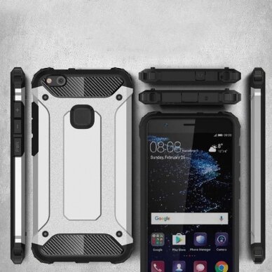 [Užsakomoji prekė] Telefono dėklas Huawei P10 Lite - Techsuit Hybrid Armor - Juodas 5