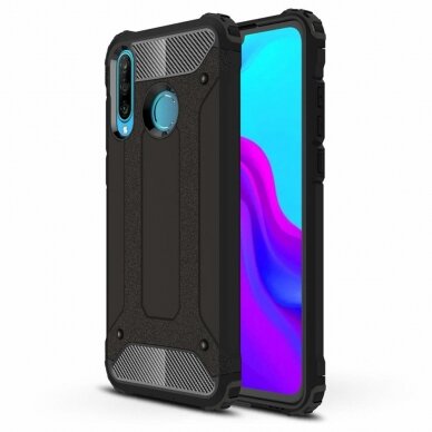 [Užsakomoji prekė] Dėklas skirtas Huawei P30 lite / P30 lite New Edition - Techsuit Hybrid Armor - Juodas