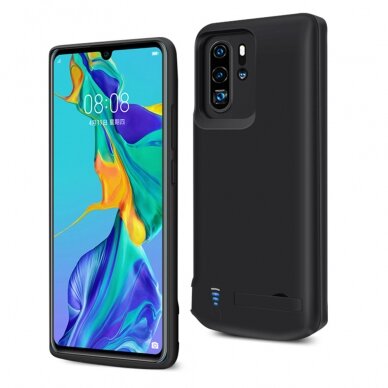 [Užsakomoji prekė] Dėklas skirtas Huawei P30 Pro cu Baterie de 5000mAh - Techsuit Power Pro - Juodas