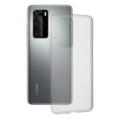 [Užsakomoji prekė] Dėklas skirtas Huawei P40 Pro - Techsuit permatomas Silicone - permatomas