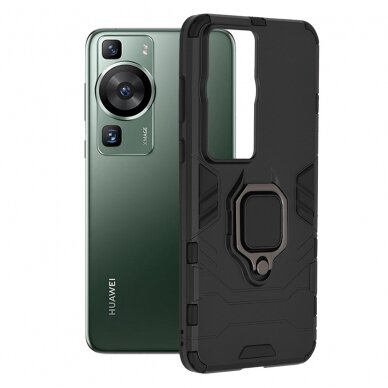 [Užsakomoji prekė] Dėklas skirtas Huawei P60 - Techsuit Silicone Shield - Juodas