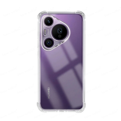 [Užsakomoji prekė] Dėklas Huawei Pura 70 Pro - Techsuit Shockproof Clear Silicone - Permatomas 1