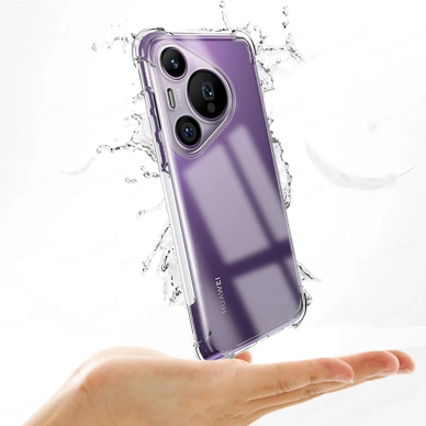 [Užsakomoji prekė] Dėklas Huawei Pura 70 Pro - Techsuit Shockproof Clear Silicone - Permatomas 3