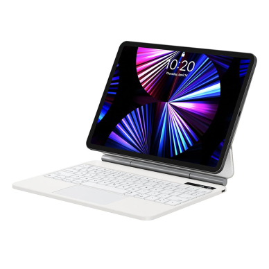 [Užsakomoji prekė] Dėklas iPad 10 (2022) 10.9 - Baseus Brilliance Magnetic Keyboard Case Digital Display (ARJK020002) - White