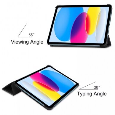[Užsakomoji prekė] Dėklas skirtas iPad 10 (2022) 10.9 - Techsuit FoldPro -  Juodas 2