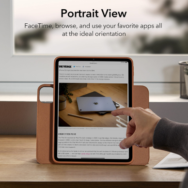 [Užsakomoji prekė] Dėklas iPad Pro 12.9 (2021 / 2022) - ESR Shift Magnetic - Rudas 5