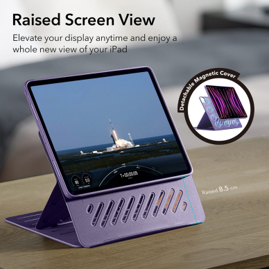 [Užsakomoji prekė] Dėklas iPad Pro 12.9 (2021 / 2022) - ESR Shift Magnetic - Violetinis 2