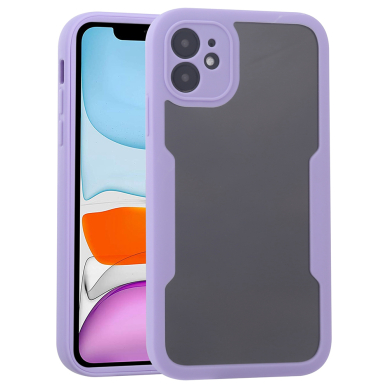 [Užsakomoji prekė] Dėklas iPhone 11 + Folie - Techsuit ColorVerse 360 Series - Purpurinis