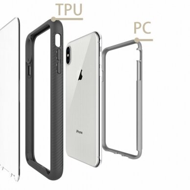 [Užsakomoji prekė] Dėklas skirtas iPhone 11 Pro + Folie - Techsuit Defense360 Pro - Juodas 1