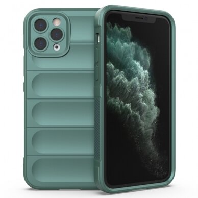 [Užsakomoji prekė] Dėklas iPhone 11 Pro Max - Techsuit Magic Shield - Žalias