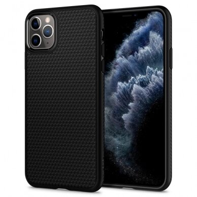 [Užsakomoji prekė] Dėklas skirtas iPhone 11 Pro - Spigen Liquid Air - Matte Juodas