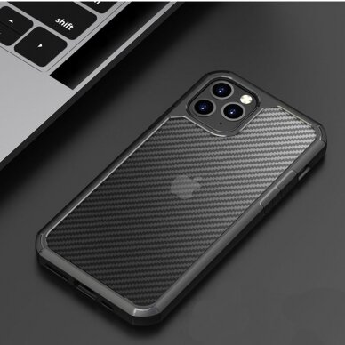 [Užsakomoji prekė] Telefono dėklas iPhone 11 Pro - Techsuit Carbon Fuse - Juodas  6