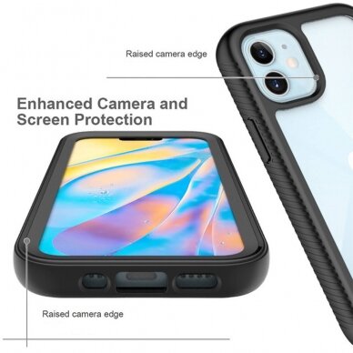 [Užsakomoji prekė] Dėklas skirtas iPhone 12 / 12 Pro + Folie - Techsuit Defense360 Pro - Juodas  4