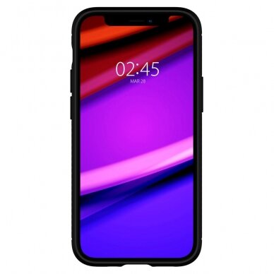 [Užsakomoji prekė] Dėklas skirtas iPhone 12 / 12 Pro - Spigen Rugged Armor - Juodas  2