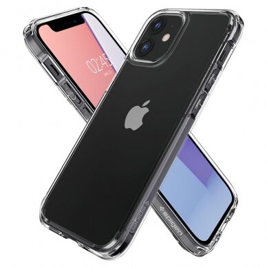 [Užsakomoji prekė] Dėklas skirtas iPhone 12 / 12 Pro - Spigen Ultra Hybrid - Crystal permatomas  4