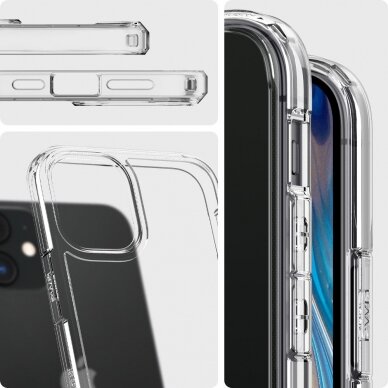 [Užsakomoji prekė] Dėklas skirtas iPhone 12 / 12 Pro - Spigen Ultra Hybrid - Crystal permatomas  8