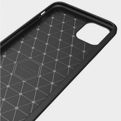 [Užsakomoji prekė] Dėklas skirtas iPhone 12 Pro Max - Techsuit Carbon Silicone - Juodas  3