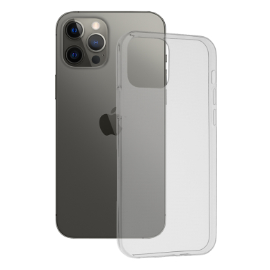 [Užsakomoji prekė] Dėklas skirtas iPhone 12 Pro Max - Techsuit permatomas Silicone - permatomas