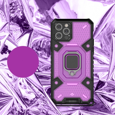 [Užsakomoji prekė] Dėklas skirtas iPhone 12 Pro Max - Techsuit Honeycomb Armor - Rožinis-Violetinė  1