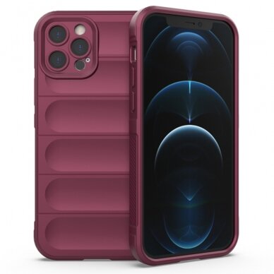 [Užsakomoji prekė] Dėklas iPhone 12 Pro - Techsuit Magic Shield - Bordo