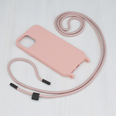 [Užsakomoji prekė] Telefono dėklas iPhone 12 - Techsuit Crossbody Lanyard - Geltonas 4