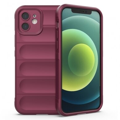 [Užsakomoji prekė] Dėklas iPhone 12 - Techsuit Magic Shield - Bordo