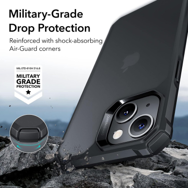 [Užsakomoji prekė] Dėklas iPhone 13 / 14 - ESR Air Armor - Frosted Juodas 2