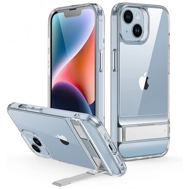 [Užsakomoji prekė] Dėklas skirtas iPhone 13 - ESR Air Shield Boost Kickstand - permatomas