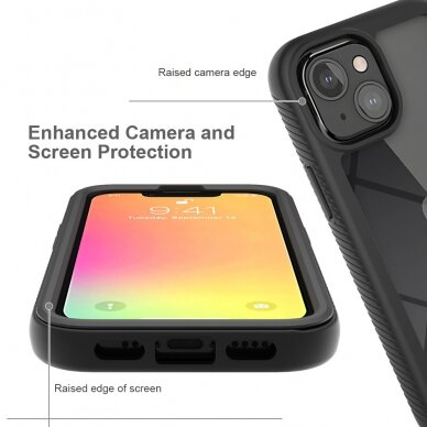 [Užsakomoji prekė] Dėklas skirtas iPhone 13 mini + Folie - Techsuit Defense360 Pro - Juodas  5