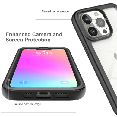 [Užsakomoji prekė] Dėklas skirtas iPhone 13 Pro + Folie - Techsuit Defense360 Pro - Juodas  5