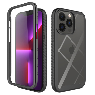 [Užsakomoji prekė] Dėklas skirtas iPhone 13 Pro + Folie - Techsuit Defense360 Pro - Juodas