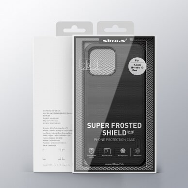 [Užsakomoji prekė] Dėklas skirtas iPhone 13 Pro Max - Nillkin Super Frosted Shield Pro Magnetic - Juodas  6