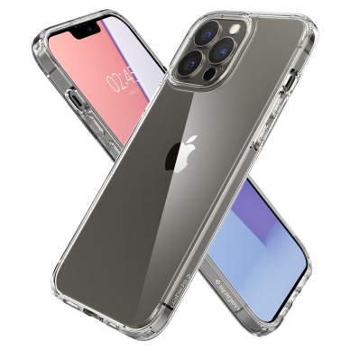 [Užsakomoji prekė] Dėklas skirtas iPhone 13 Pro Max - Spigen Ultra Hybrid - Crystal permatomas 5