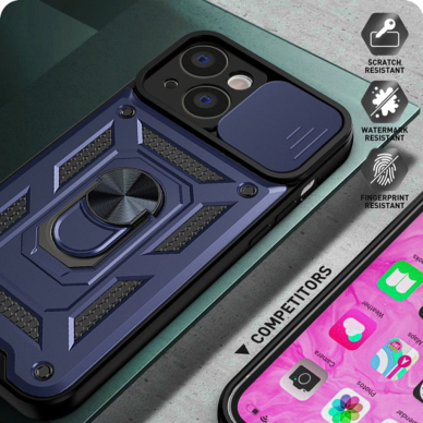 [Užsakomoji prekė] Dėklas iPhone 13 Pro Max - Techsuit CamShield Series - Mėlynas 2