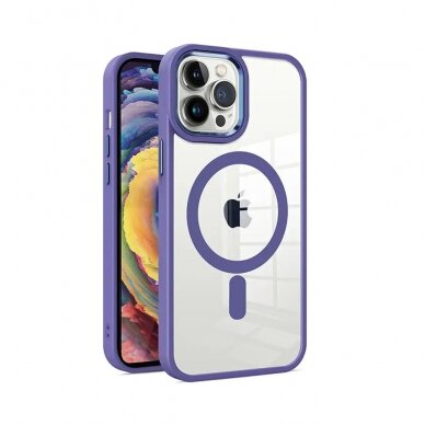 [Užsakomoji prekė] Dėklas skirtas iPhone 13 Pro Max - Techsuit MagSafe Pro - Violetinis