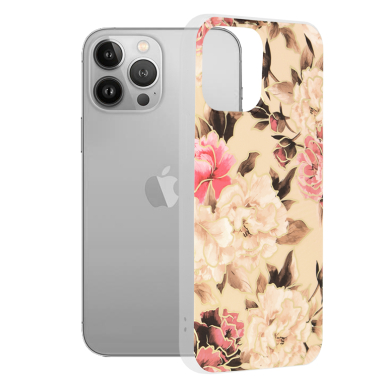 [Užsakomoji prekė] Dėklas skirtas iPhone 13 Pro Max - Techsuit Marble Series - Mary Berry Nude