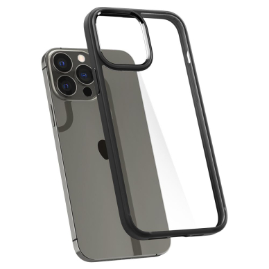 [Užsakomoji prekė] Dėklas skirtas iPhone 13 Pro - Spigen Ultra Hybrid - Matte Juodas  3